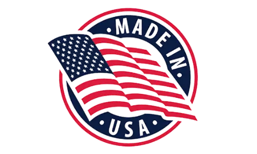 AquaFit proudly made in the USA badge